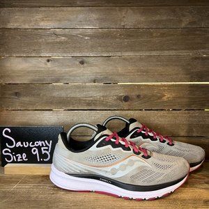 Womens Saucony Ride‎ 14 Gray Athletic Running Sneakers Shoes Size 9.5 M GUC